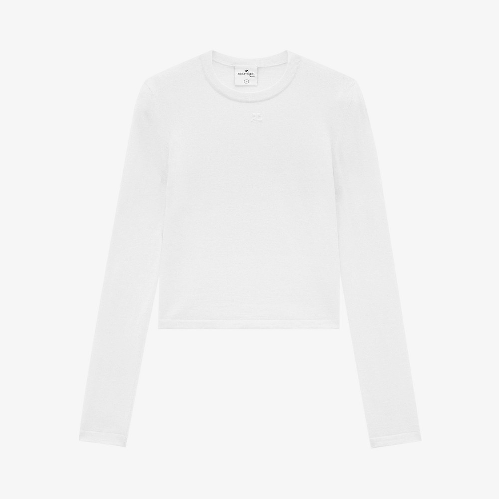 Light Wool Sweater 'Heritage White'