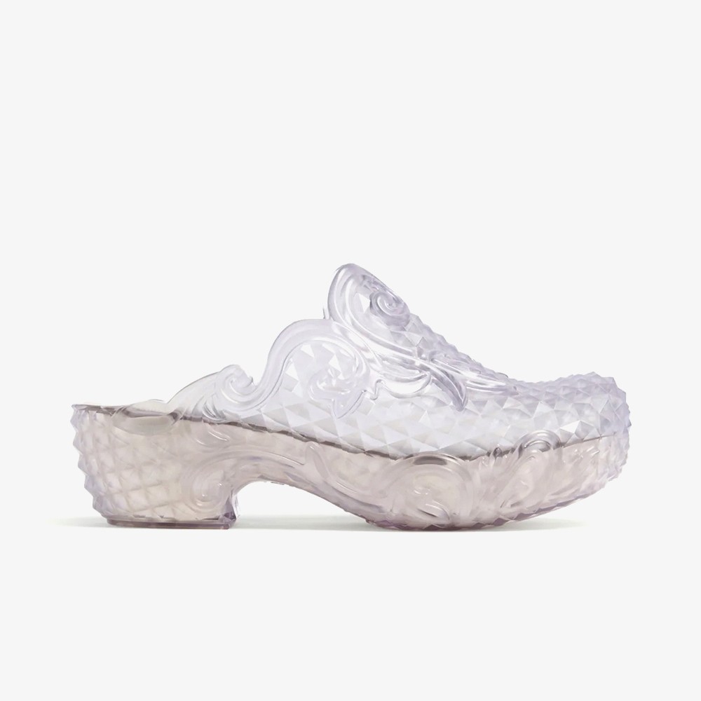 Melissa Court Clog 'Clear White'