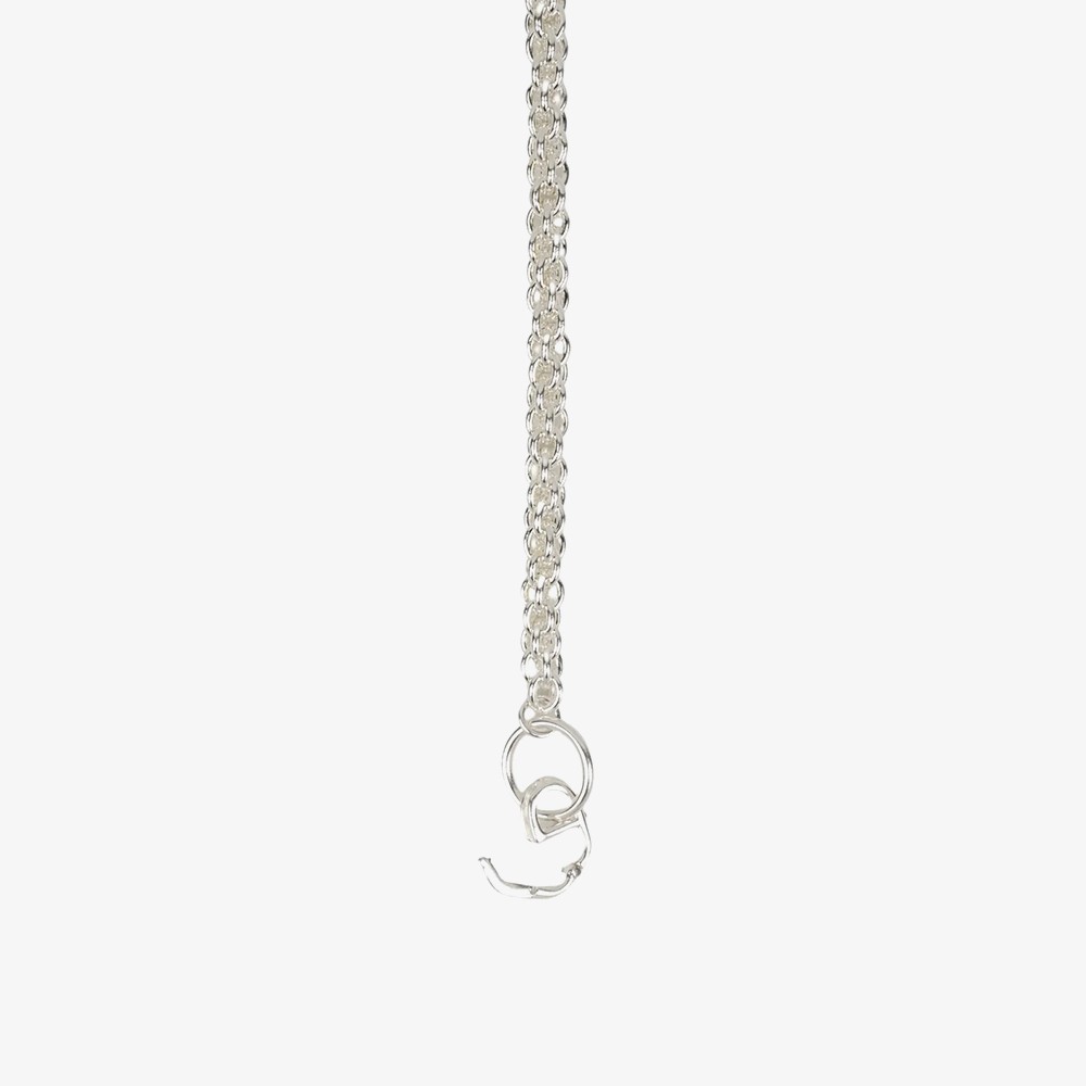 Platted Charm Necklace 'Silver'