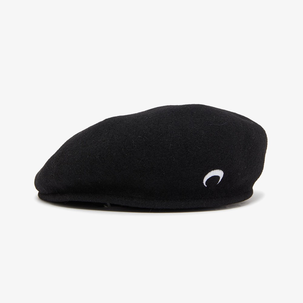 Embroidered French Beret 'Black'