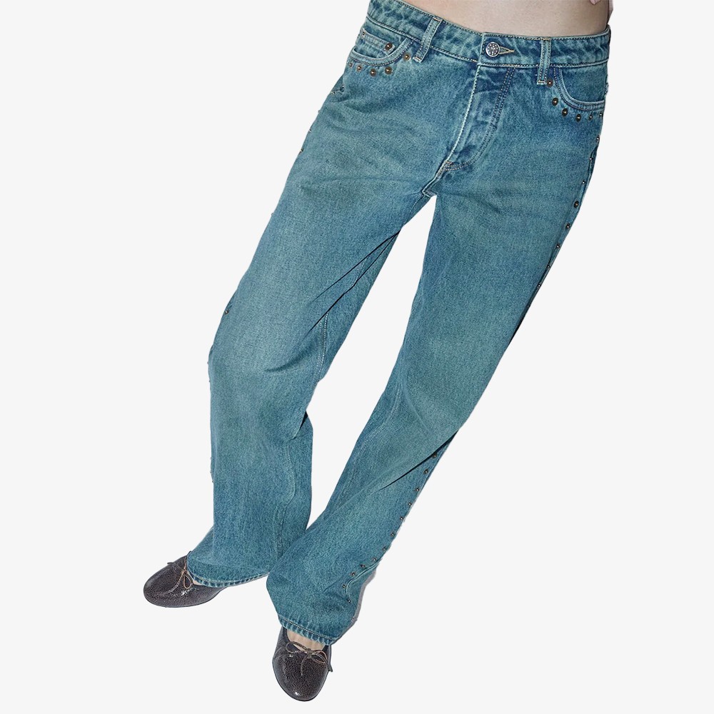 Crowd Trousers 'Green Denim'