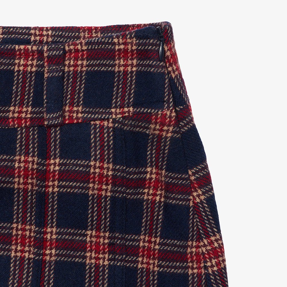 Flannel Skirt 'Red and Blue'