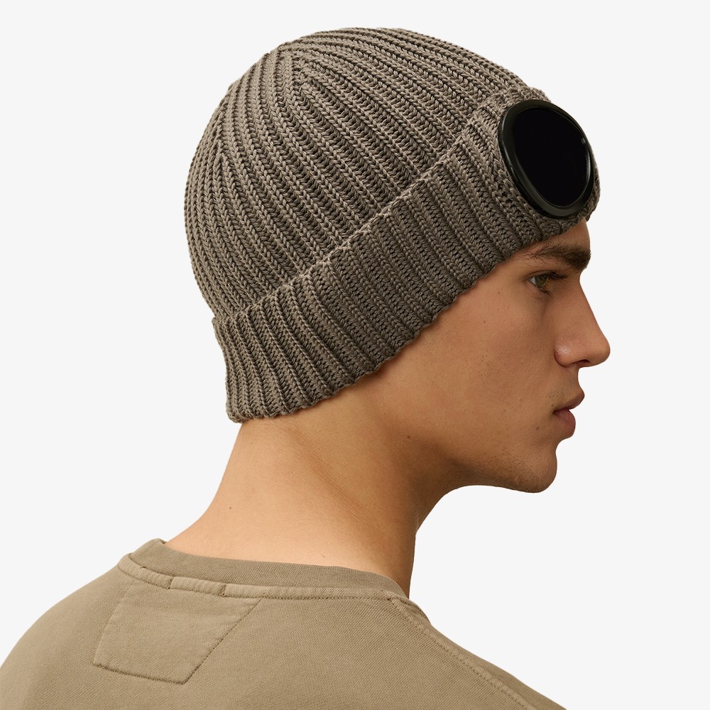 Extra Fine Merino Wool Goggle Beanie 'Walnut'