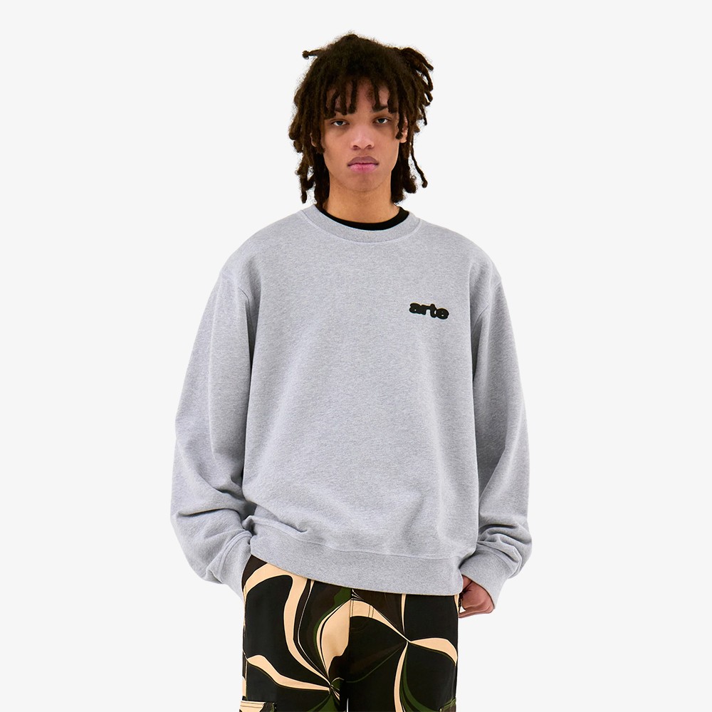 Blur Flower Crewneck 'Grey'