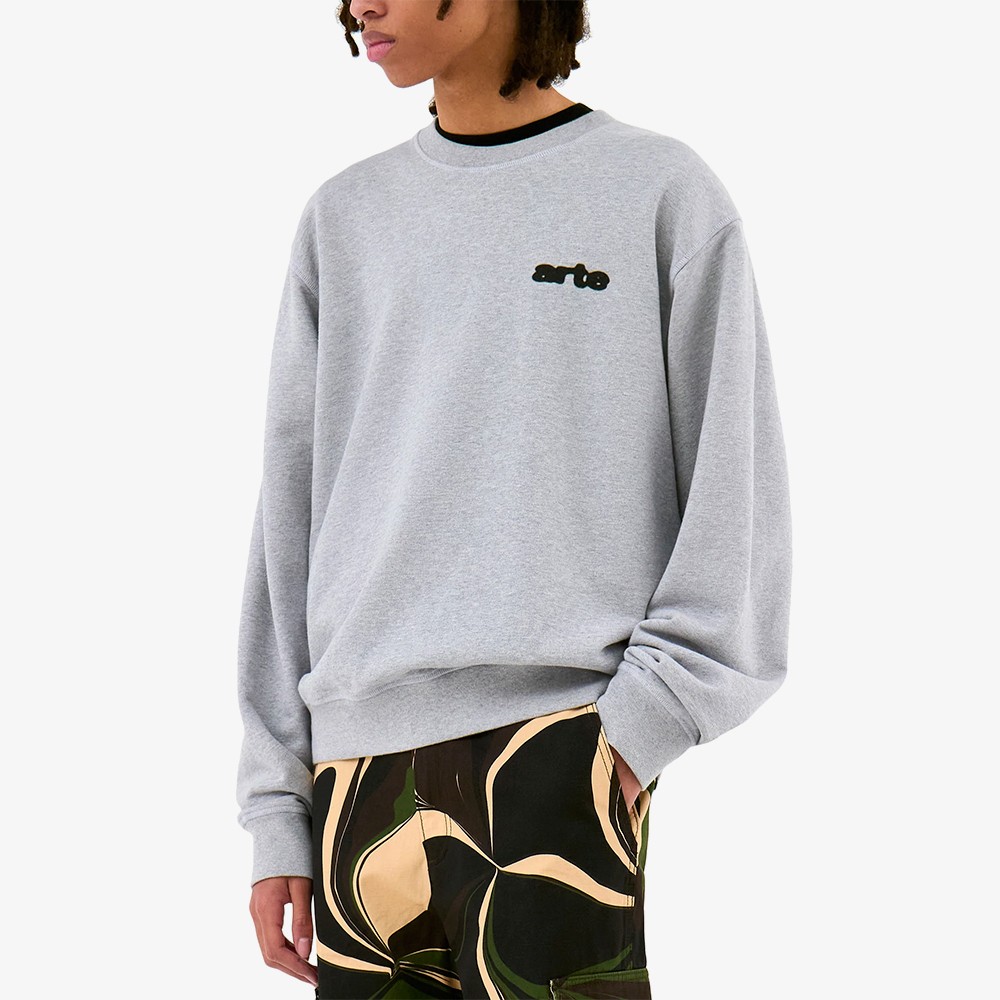 Blur Flower Crewneck 'Grey'