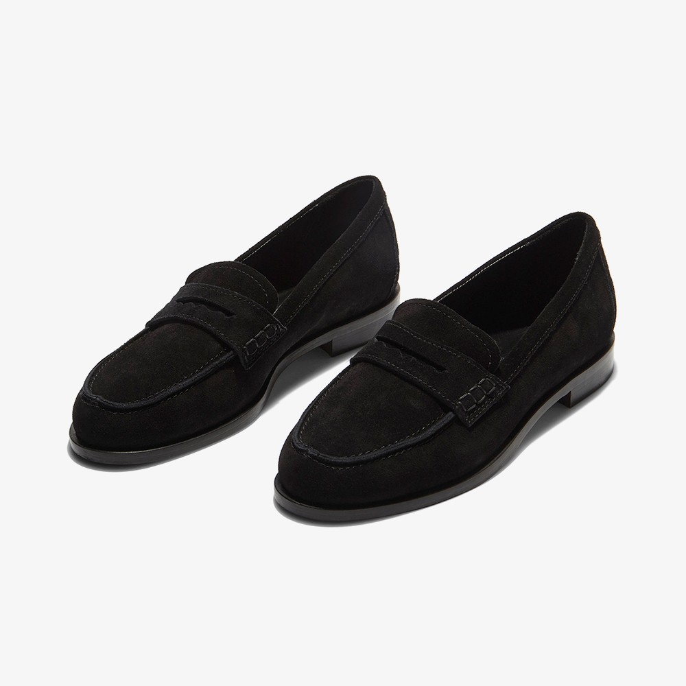 Oscar Cow Suede Leather 'Black'