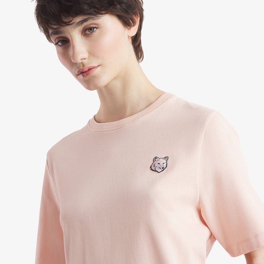 Bold Fox Head Patch Comfort T-Shirt 'Pink Pasture'