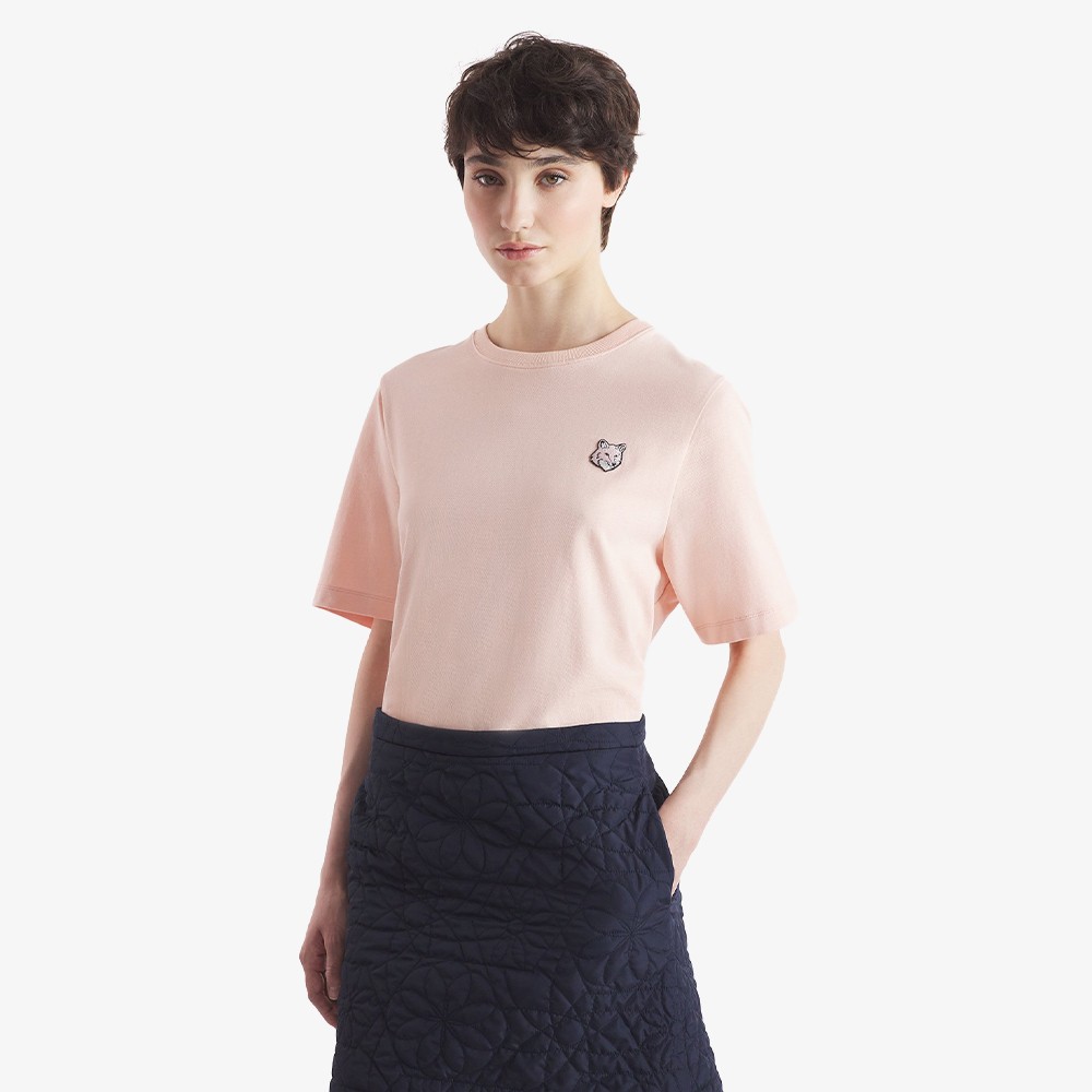 Bold Fox Head Patch Comfort T-Shirt 'Pink Pasture'