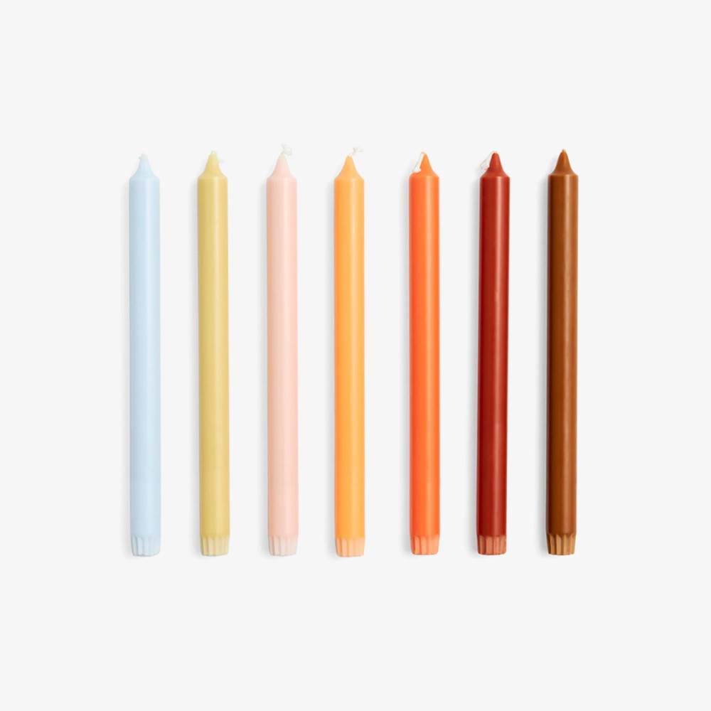 Gradient Candle-Set of 7 'Rainbow'