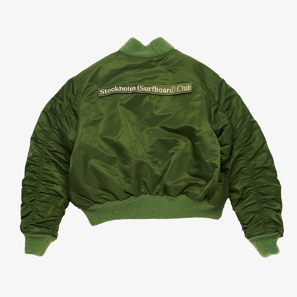 Nylon Bomber Jacket 'Green'