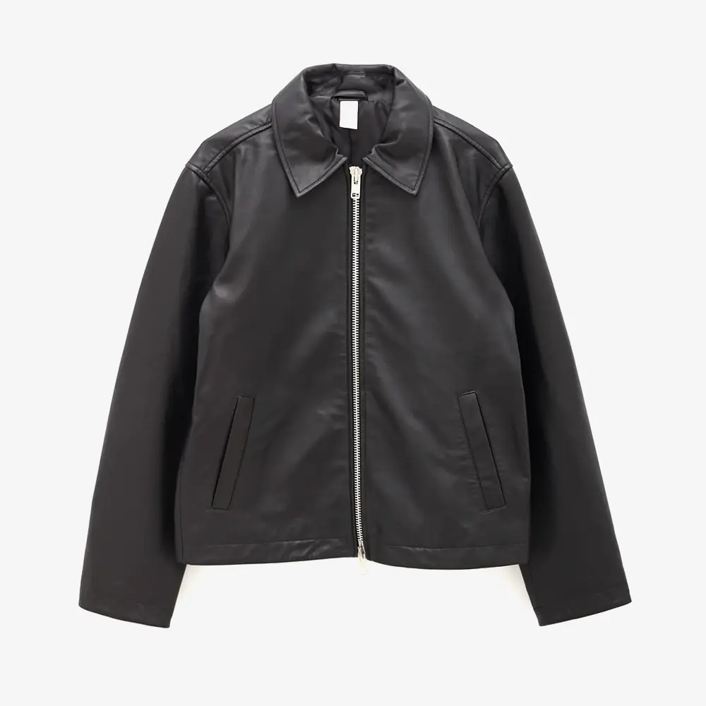 Sunflower Short Leather Jacket  