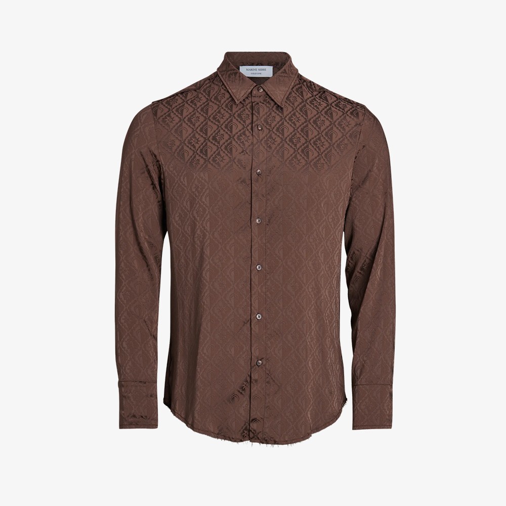 Moon Diamant Satin Jacquard Shirt