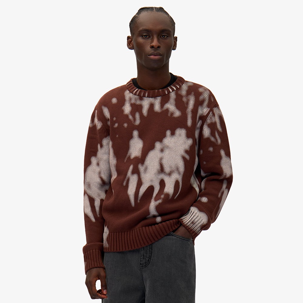 People Print Sweater 'Brown'