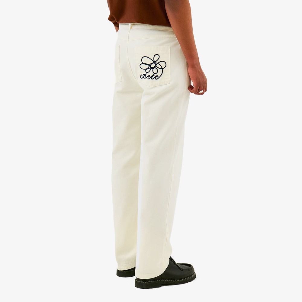 Embroidery Pocket Pants 'Cream'