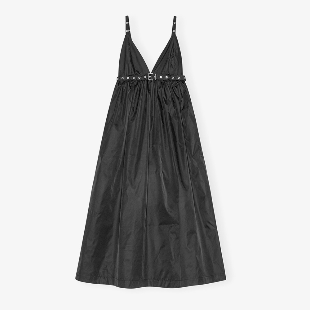 Duchesse Nylon Strap Dress 'Black'