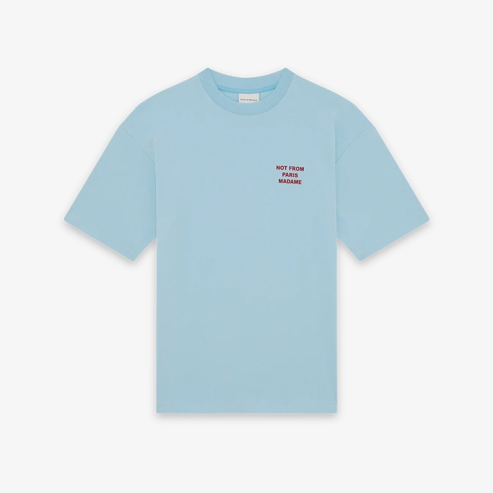 Le T-Shirt Slogan 'Light Blue'