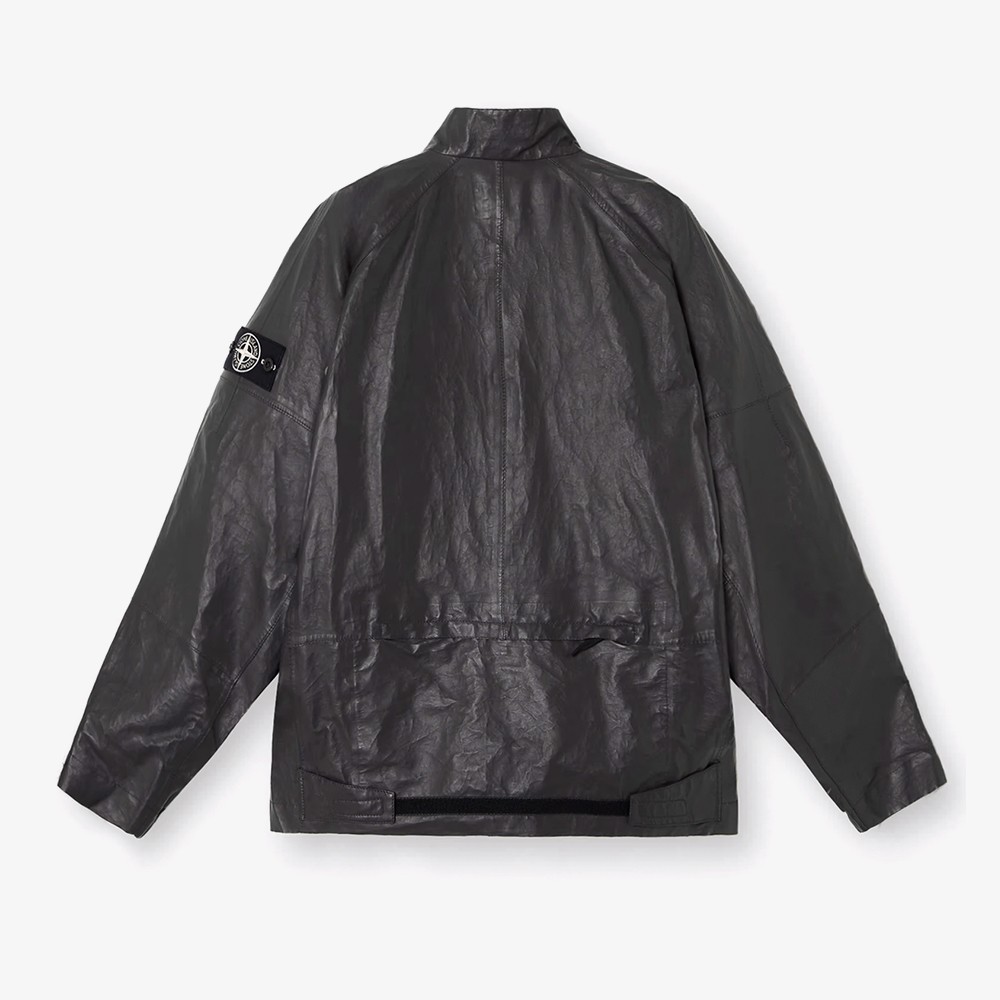 Light Leather Organza Jacket 'Black'