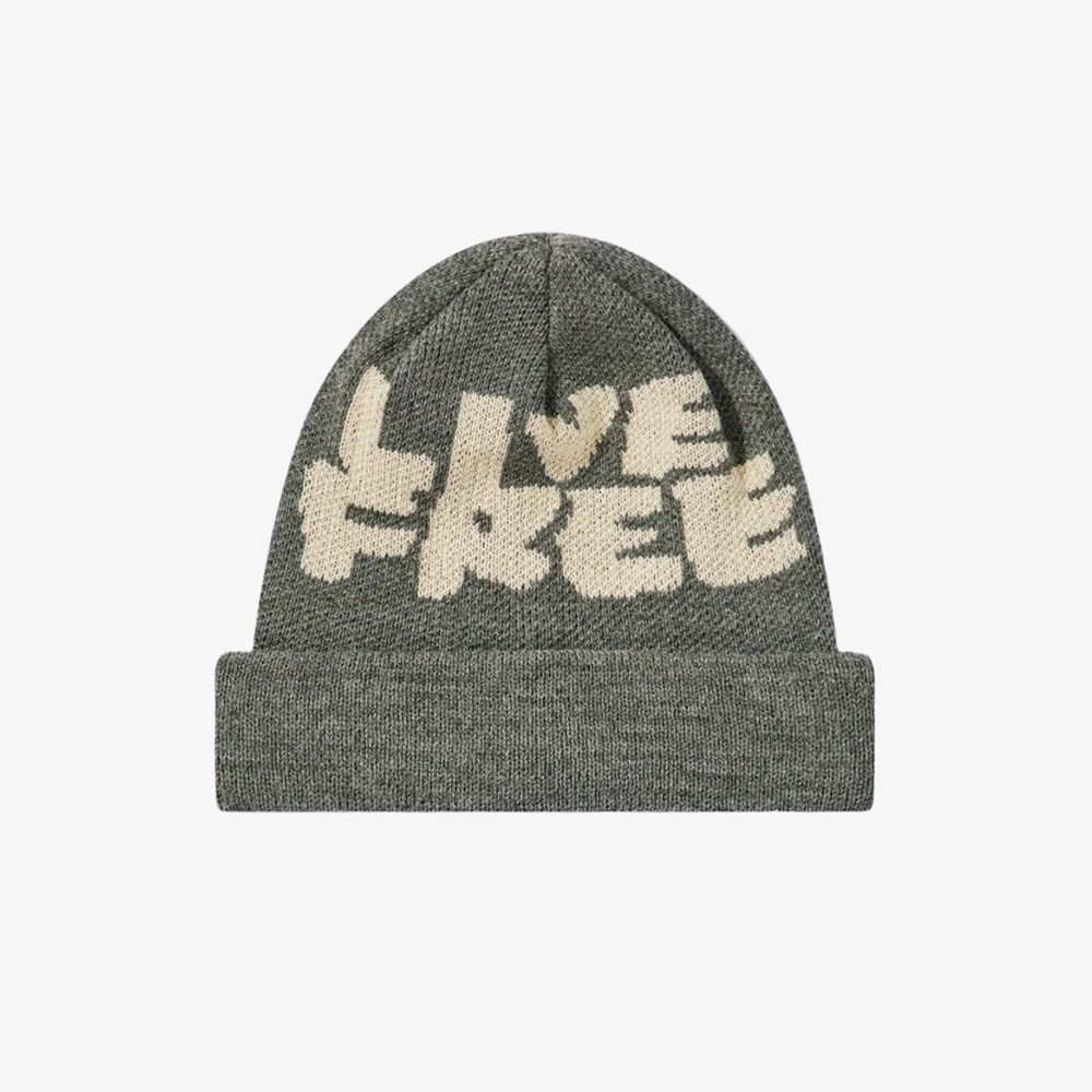 Live Free Beanie 'Grey'