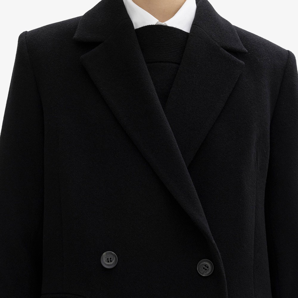 Double Breasted Coat 'Black'