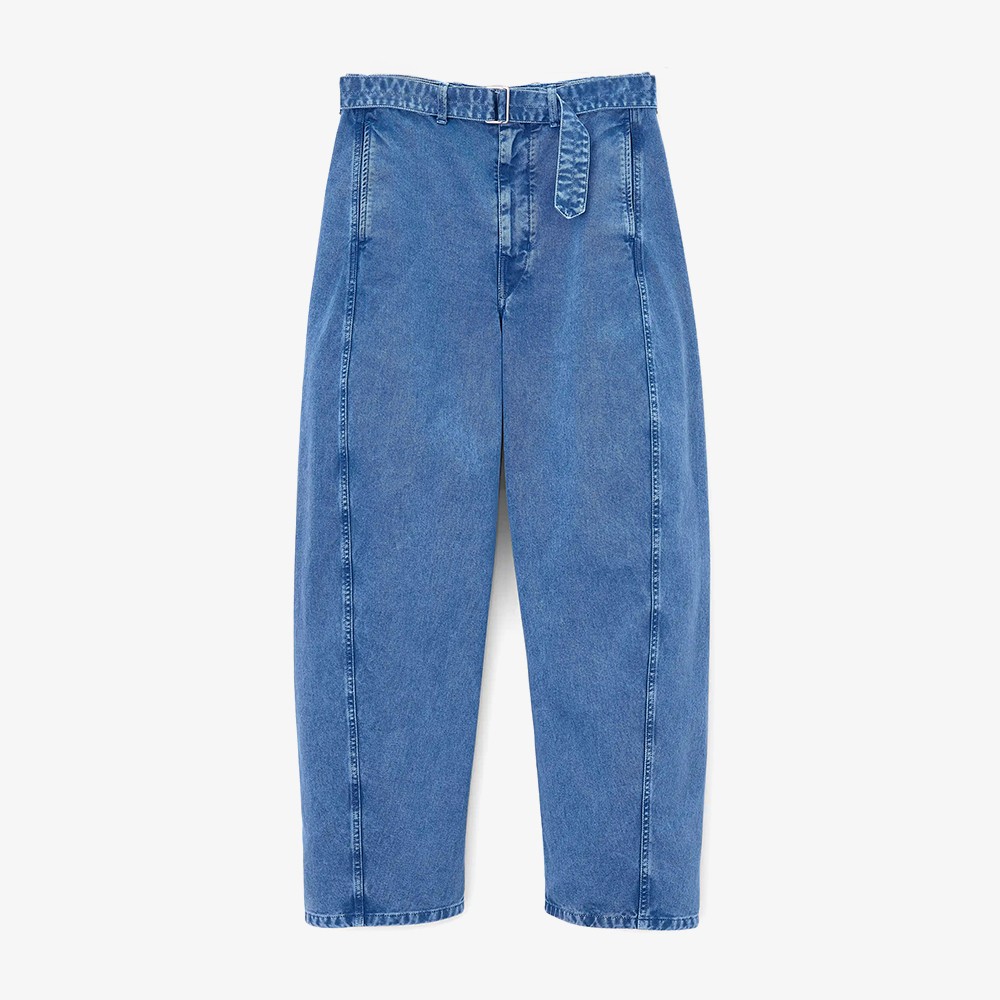 Twisted Belted Pants 'Snow Blue'