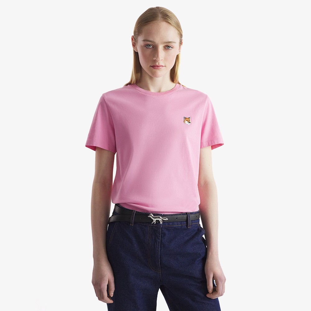 Fox Head Patch Regular T-Shirt 'Fae Pink'