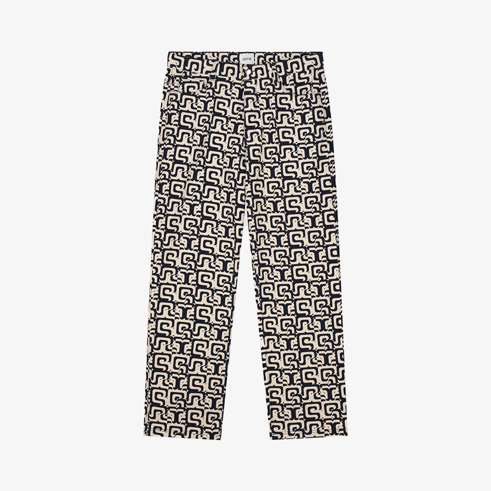 Printed Abstract Arte Pants