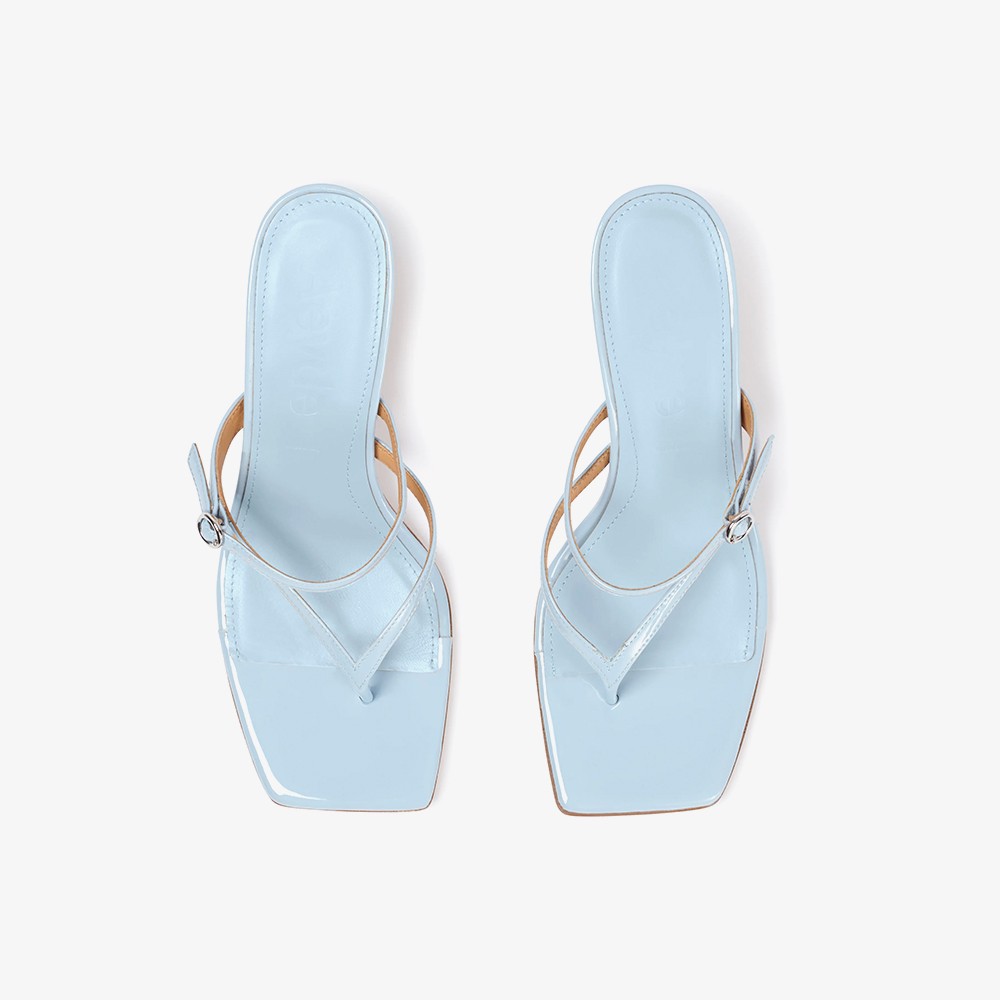 Giselle Patent Calf Leather Powderblue