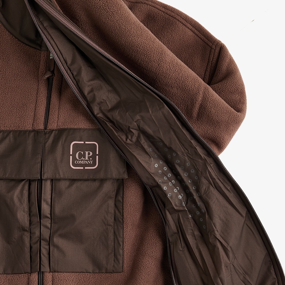 Metropolis Series Bonded Polar Fleece Zipped 'Brown'