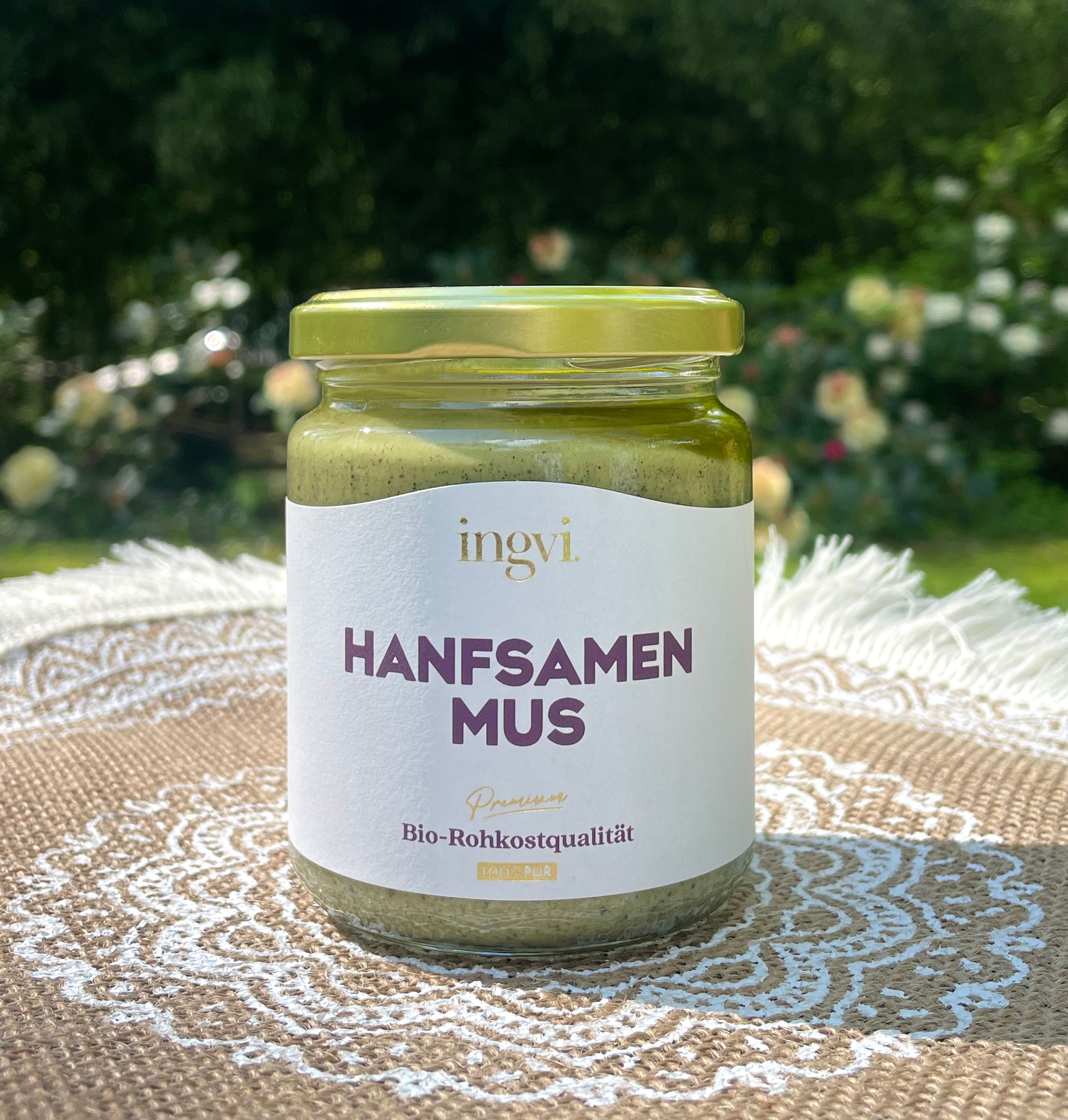 Hanfsamenmus, Rohkost, Bio 250g