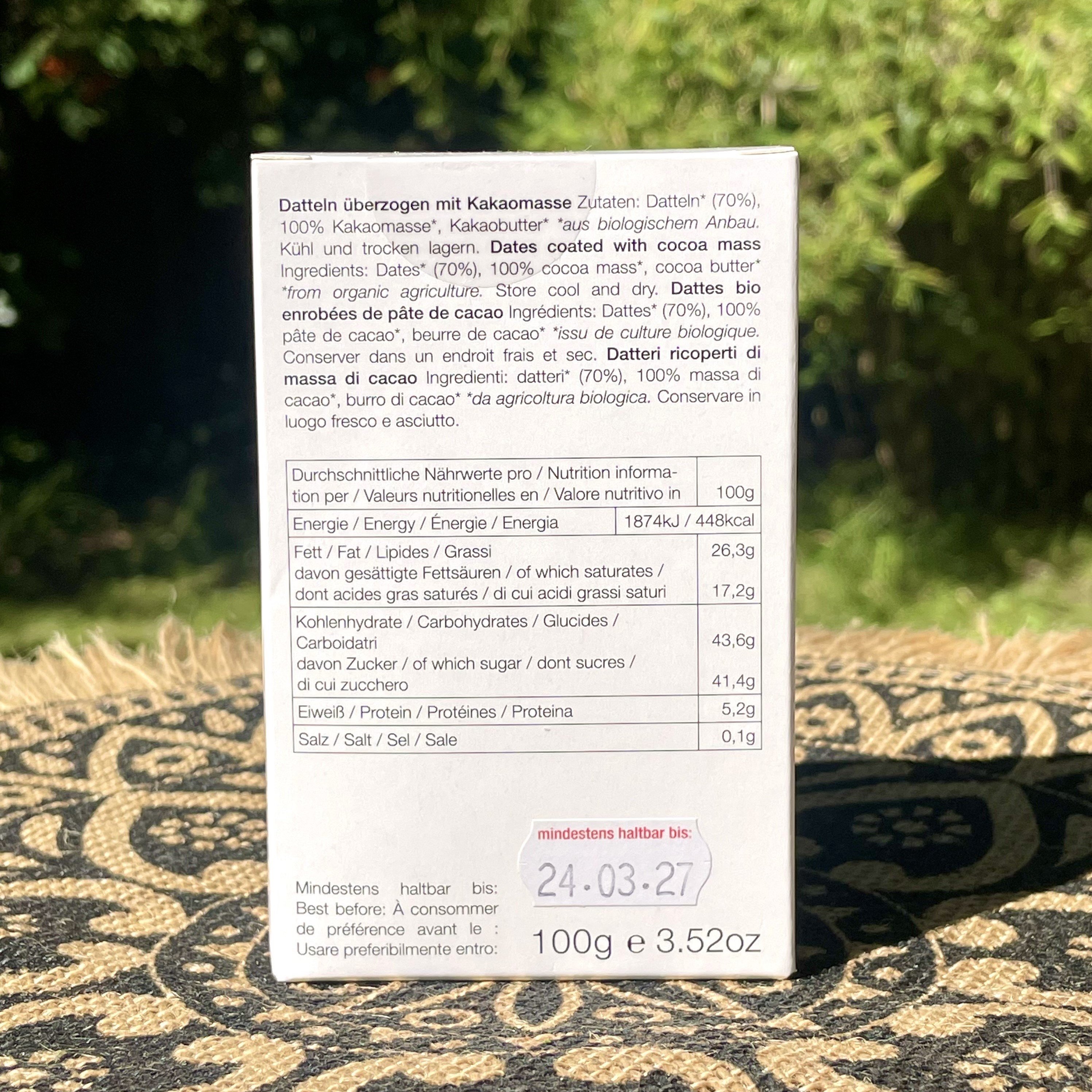 Bio Medjool Schokodatteln 100 g