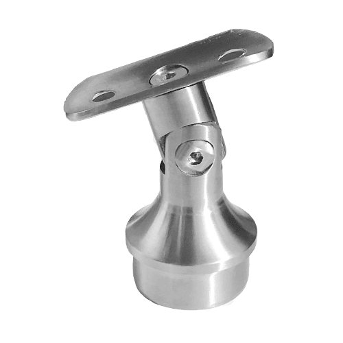 Handlaufträger verstellbar für Rohr 42,4 mm in V2A