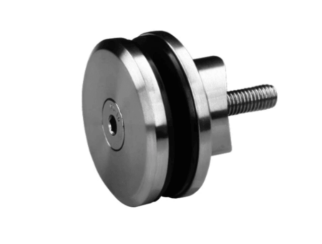 Klemmbefestigung Form 9, Ø50 mm, V2A, Glasstärke verstellbar