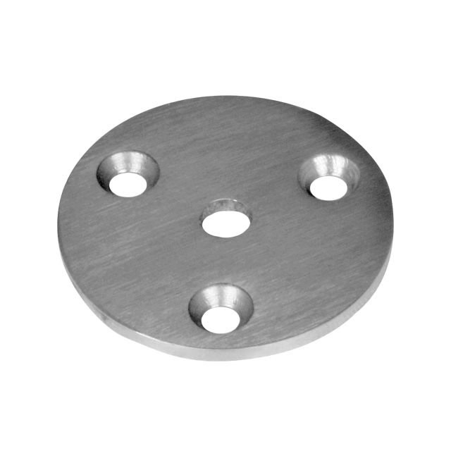 Ronde 64x4 mm mit 6,5 mm  Bohrungen angesenkt in V2A