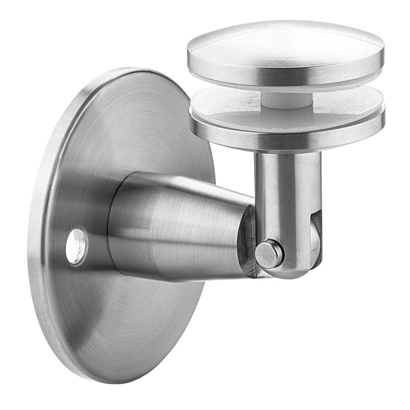Wandhalter für Glas aus V2A,120x6 mm mit 2-Loch