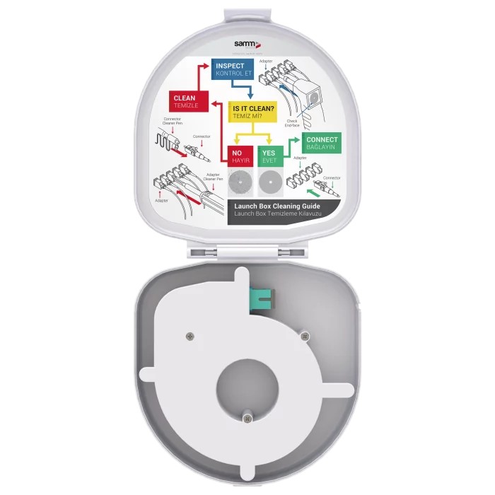 Adapter Type Fiber Optic OTDR Launch Box | Multi-mode G651.OM3 | SC UPC/SC UPC | 150 meters