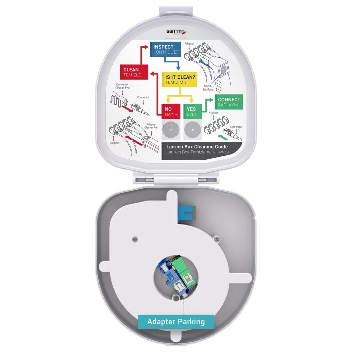 Adapter Type Fiber Optic OTDR Launch Box | Single Mode G657.A2 | SC UPC/SC UPC | 1000 meters