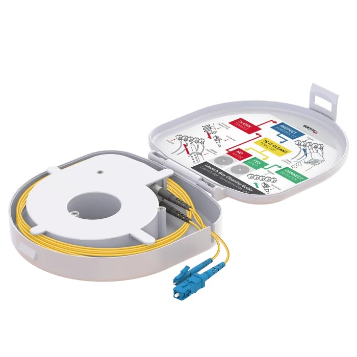 Through Type Fiber Optic OTDR Launch Box | Single Mode G657.A2 | SC UPC/LC UPC | 1000 meters