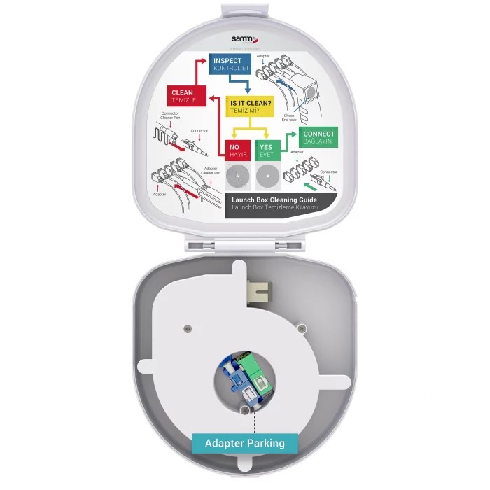 Adapter Type Fiber Optic OTDR Launch Box | Multi-mode G651.OM1 | SC UPC/SC UPC | 150 meters