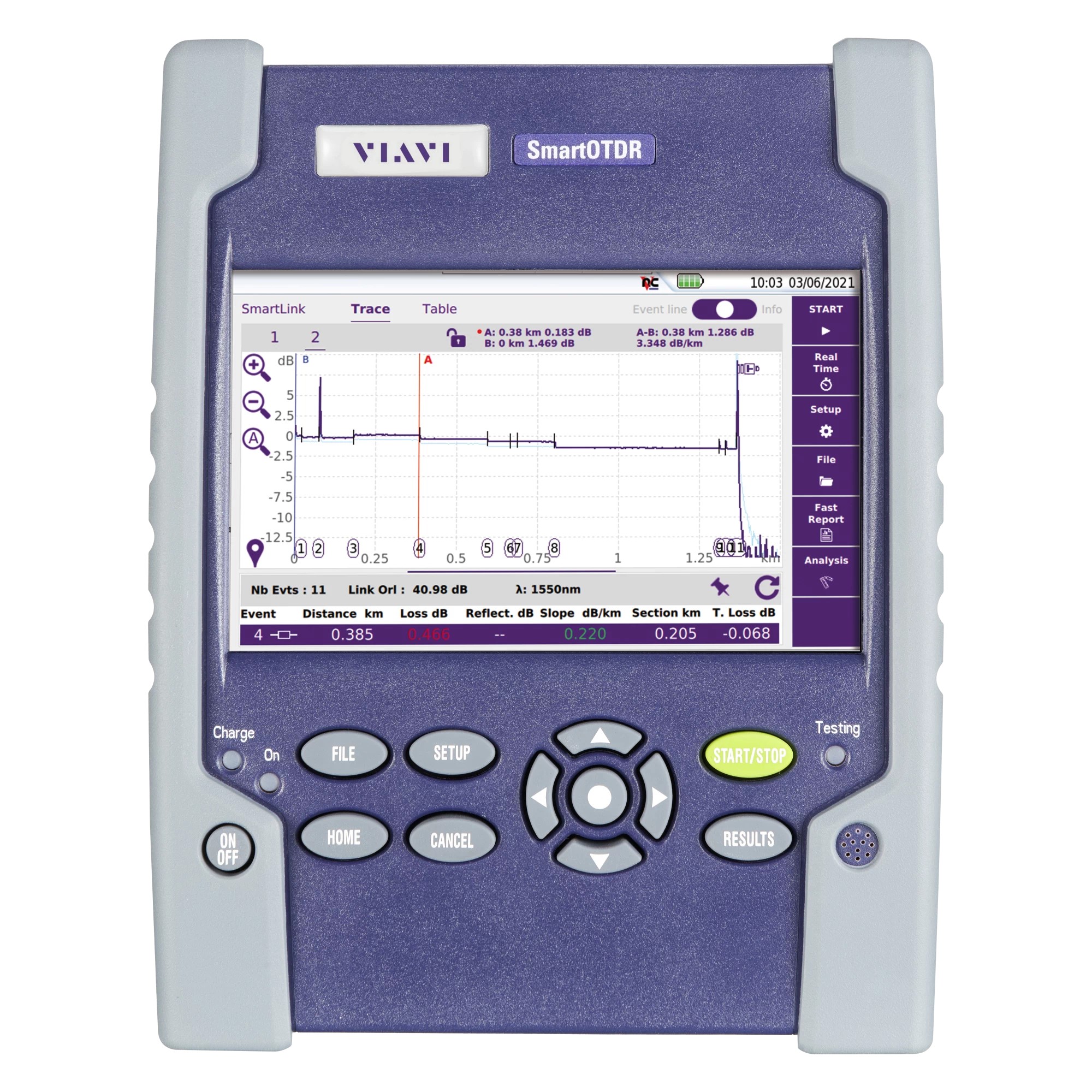 Smart OTDR 138FA Single Mode OTDR