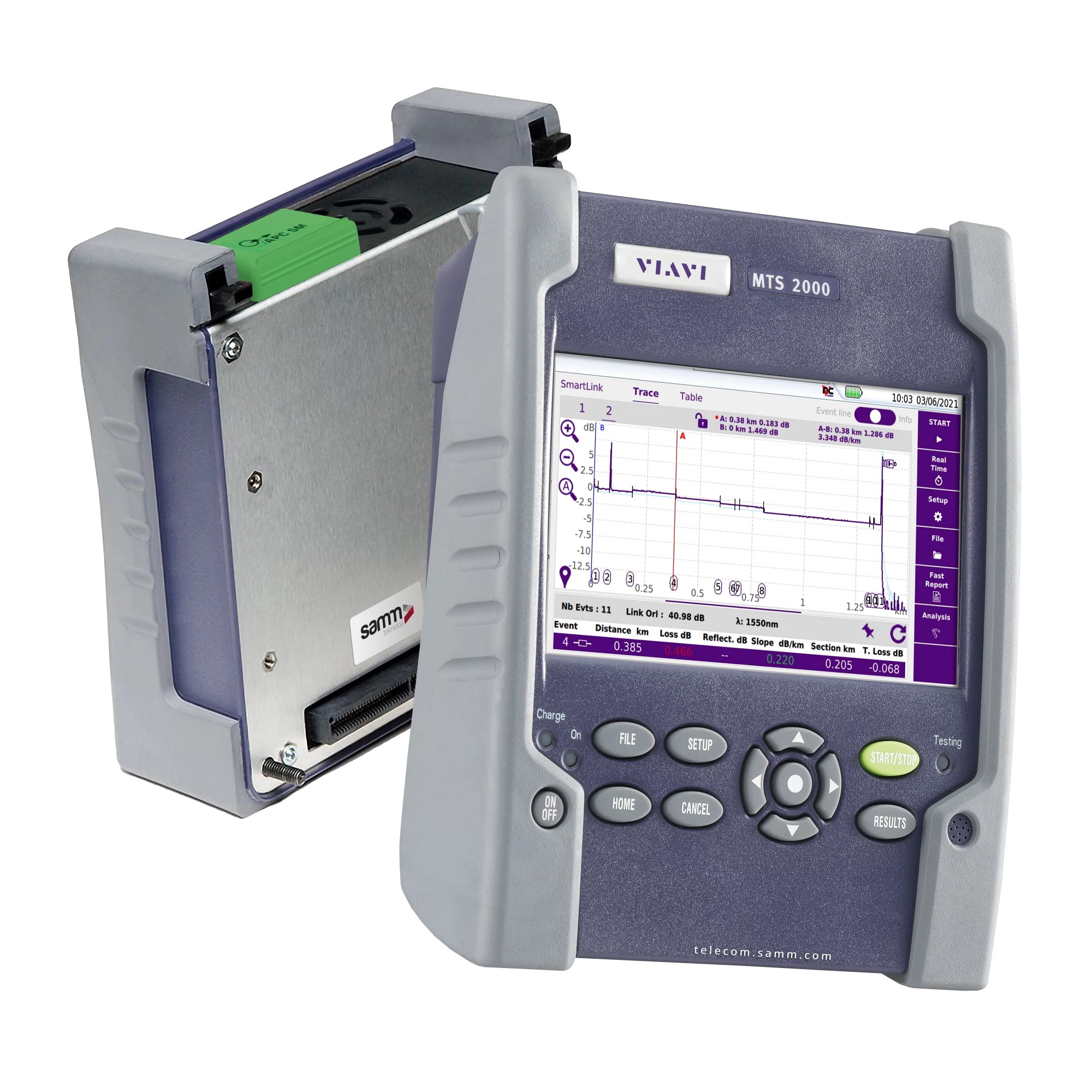 MTS-2000 + 4126A Single Mode OTDR