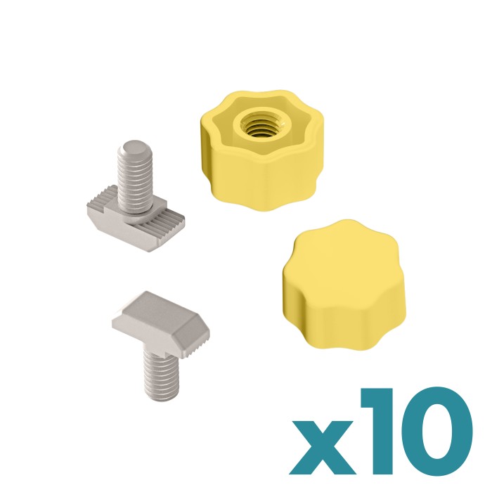 FDS_Knurled Quick Knob with T-Bolt Kit of 10