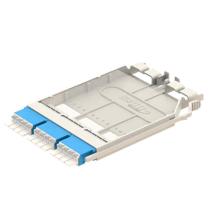 G-Connect UHD LC-Patchmodul mit drei LC-Quad-Adaptern
