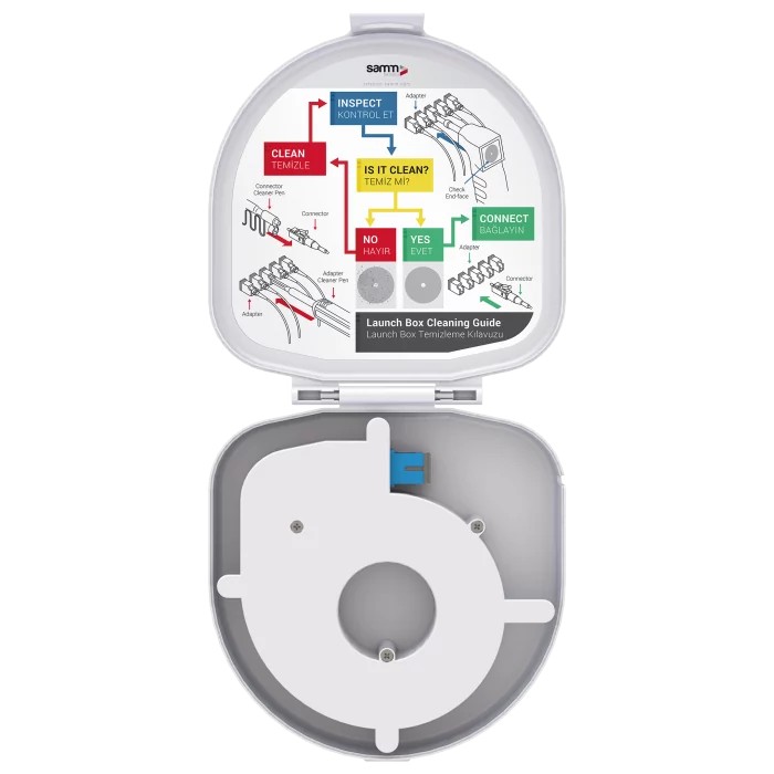 Adapter Type Fiber Optic OTDR Launch Box | Single Mode G657.A2 | SC UPC/SC UPC | 1000 meters