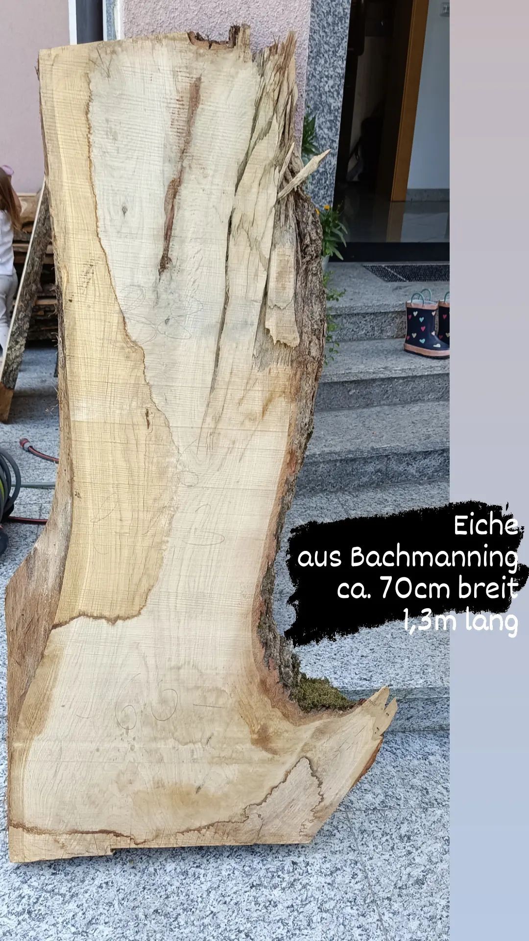 Tischplattenrohling Couchtisch 0,80x1,3cm Eichenholz aus Bachmanning