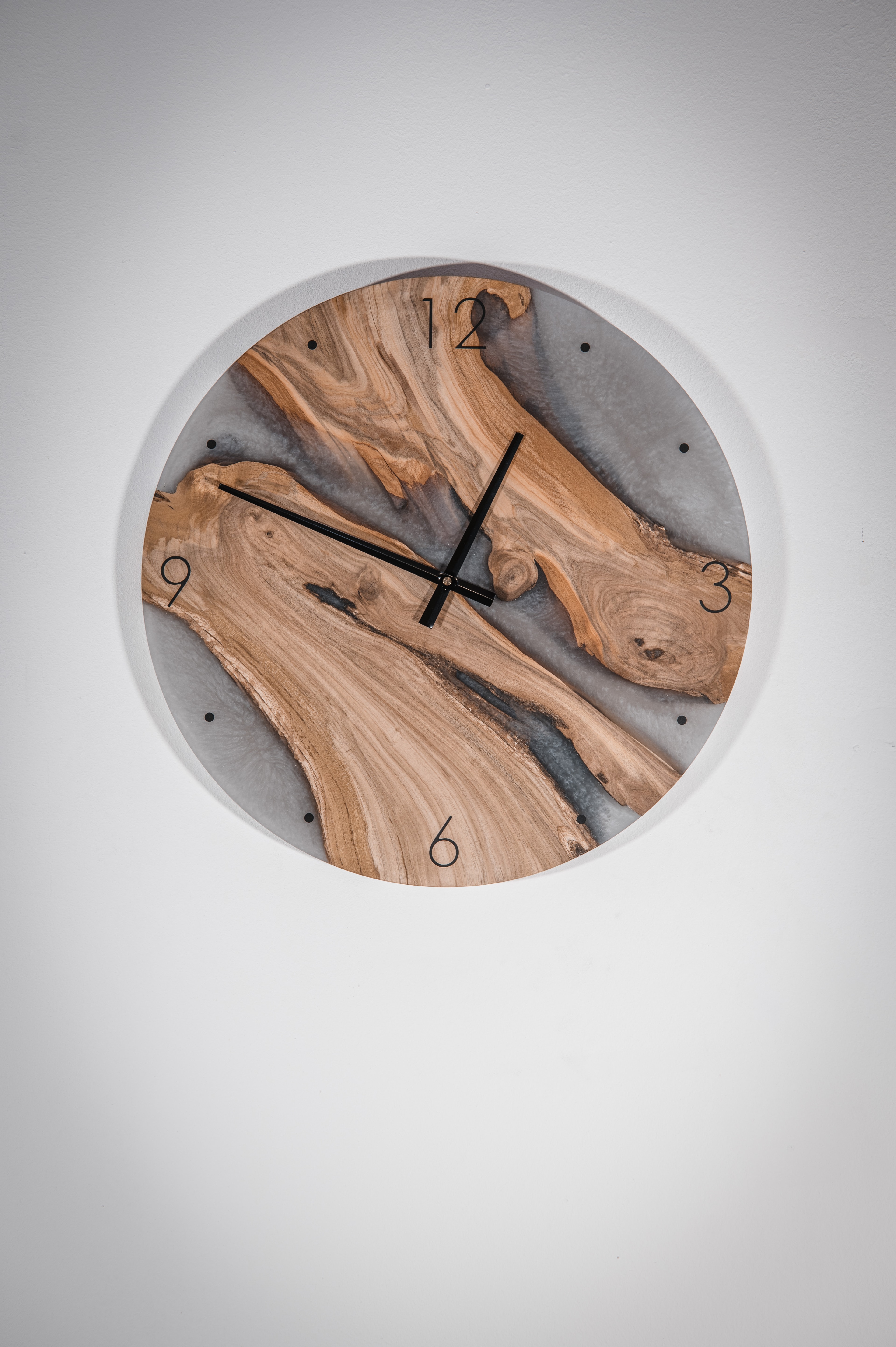 50cm Wanduhr Kirsche grau