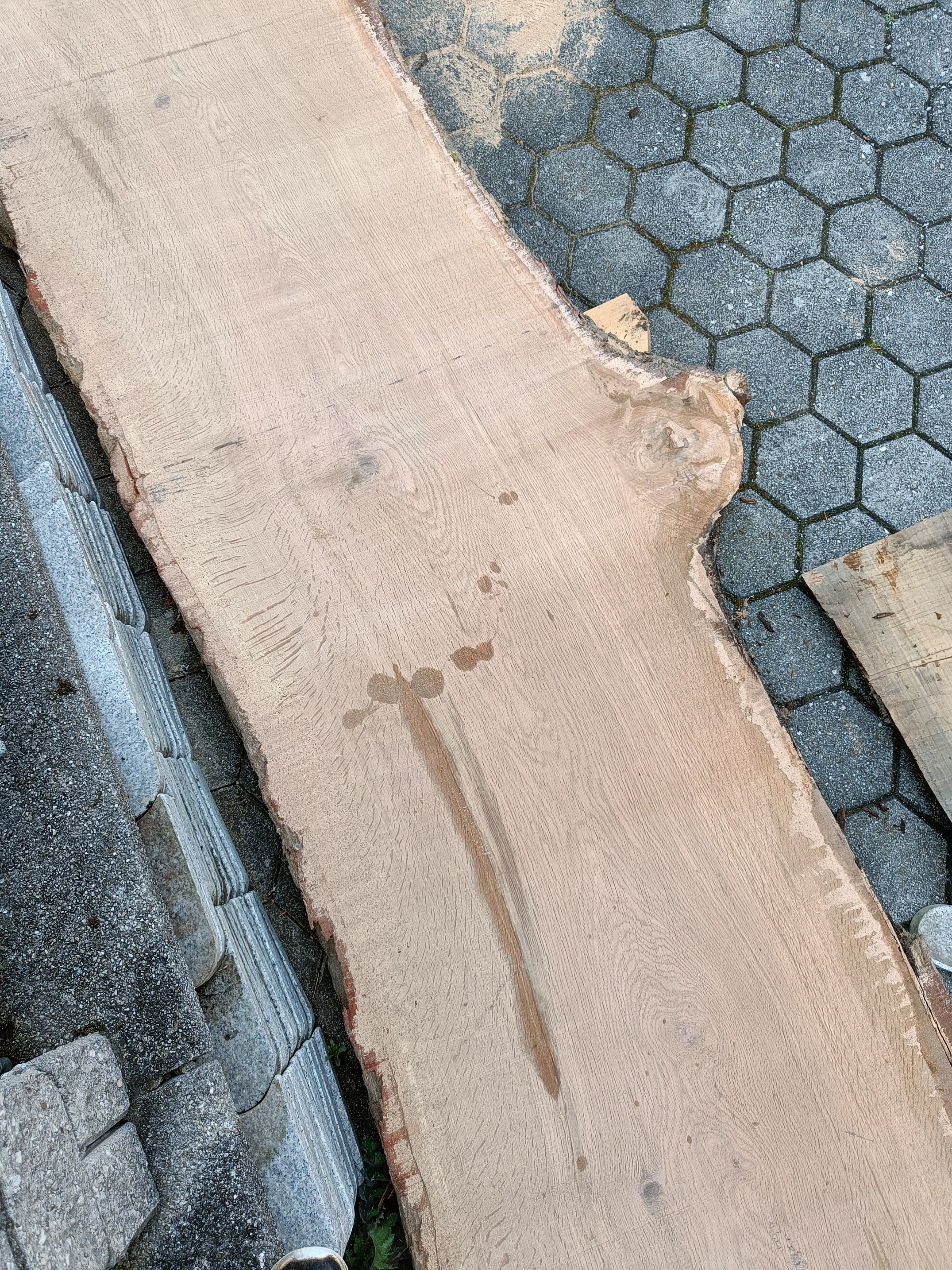 Tischplattenrohling Esstisch 0,8-1m L=4,9m Eichenholz aus Affnang