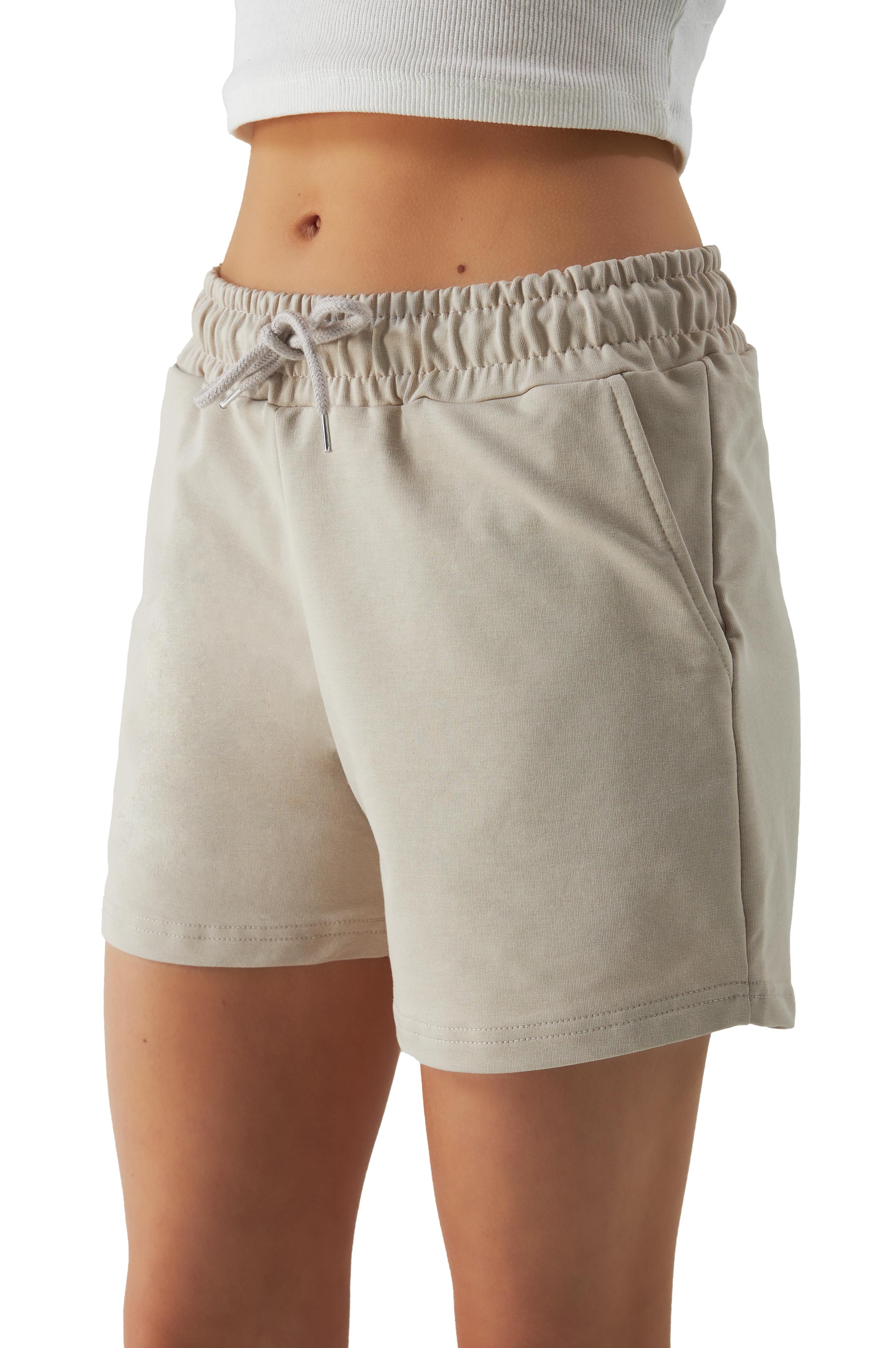 Sweatshorts Damen - Camel