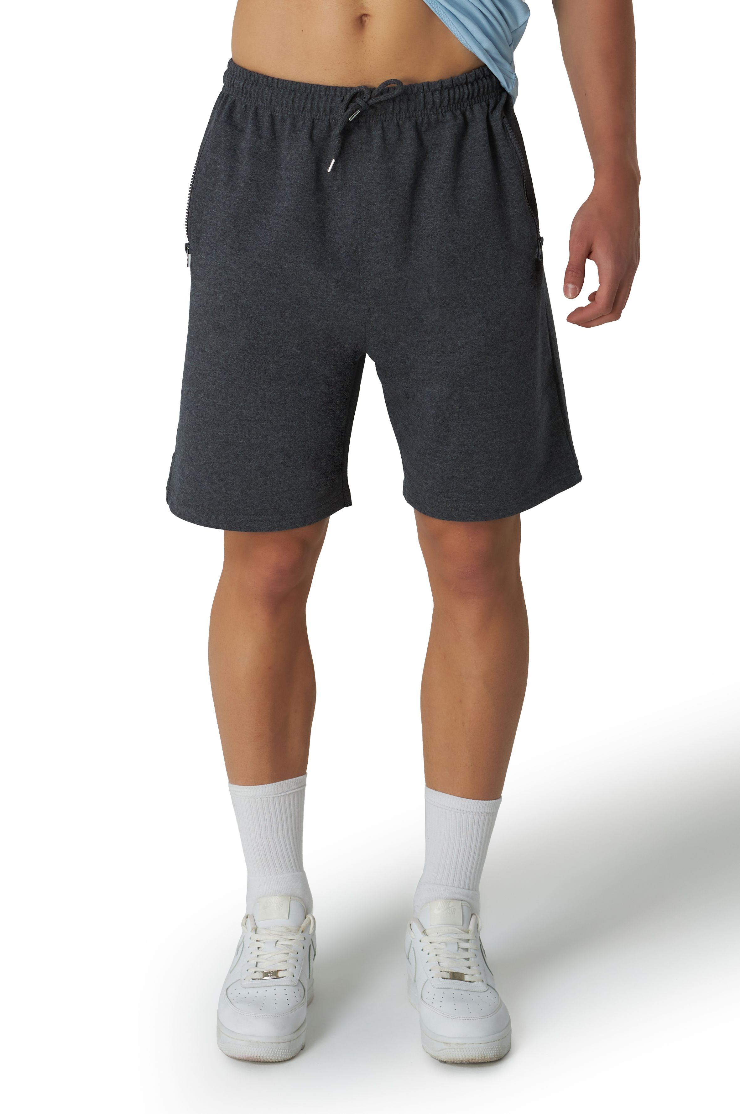 Sweatshorts Herren mit Reißverschluss  - Anthrazit