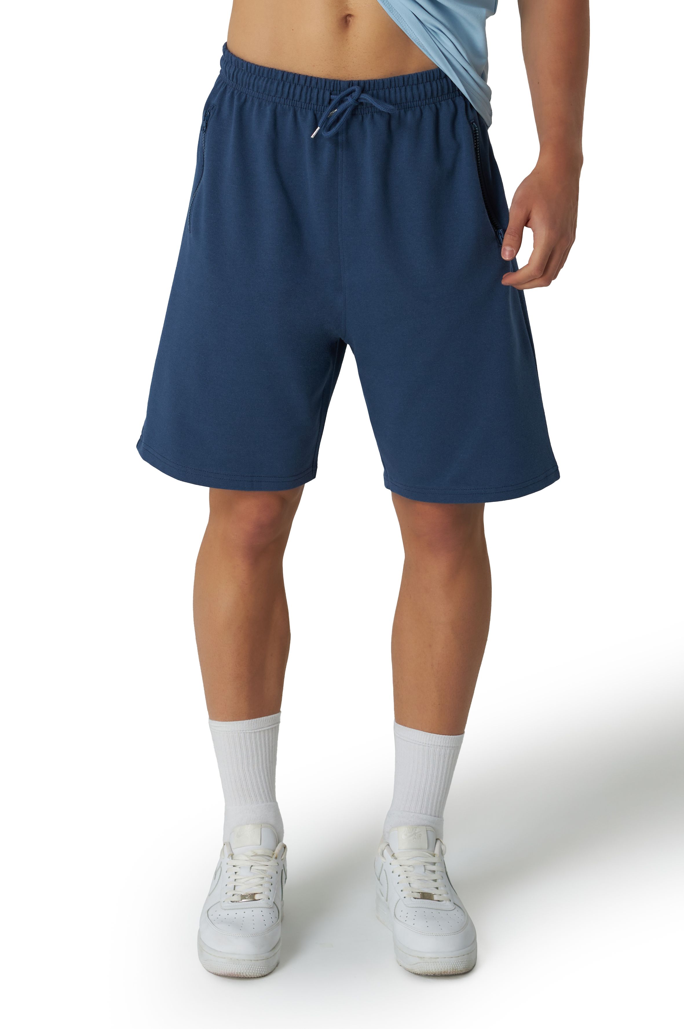 Sweatshorts Herren mit Reißverschluss  - Navy