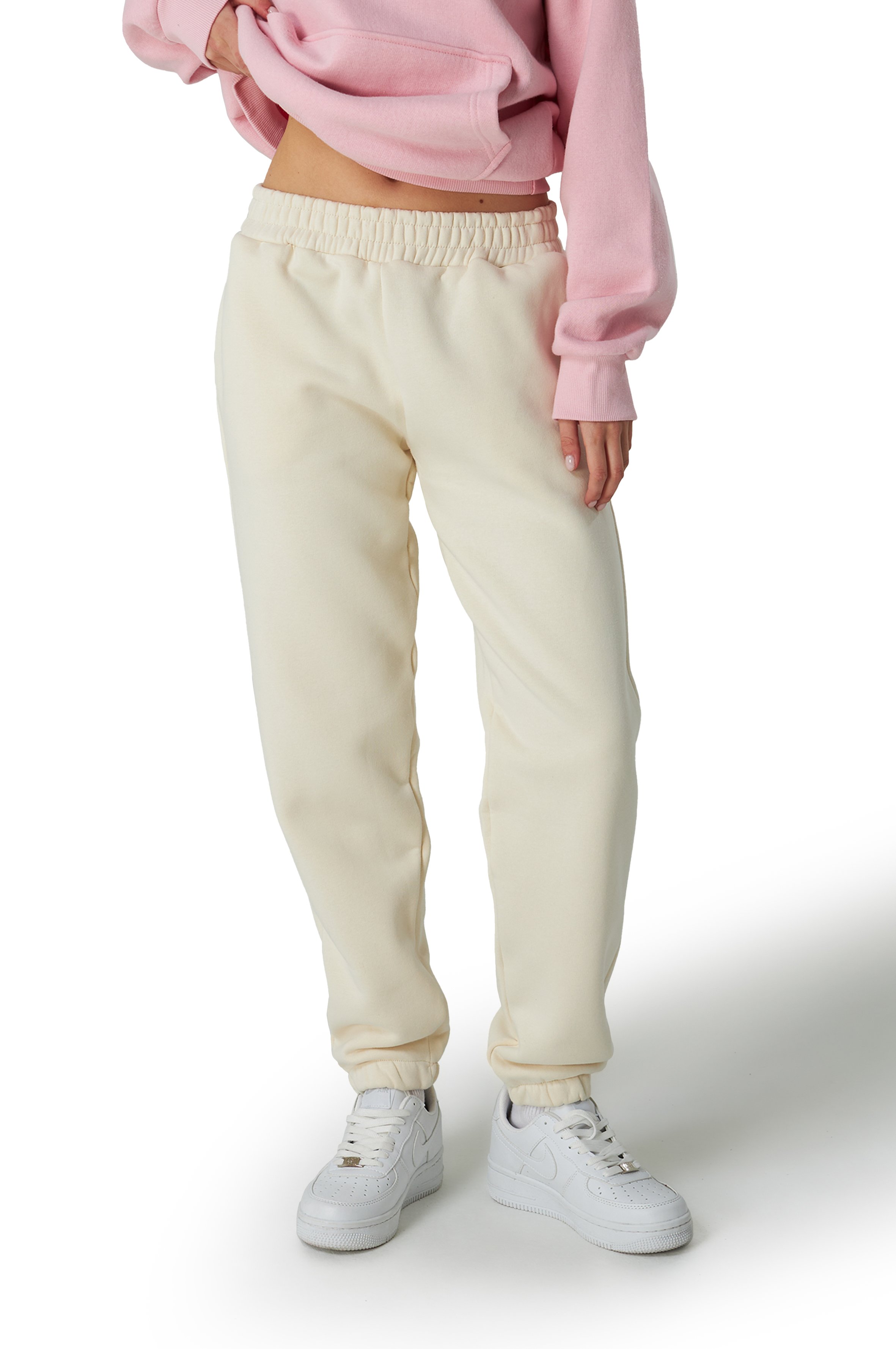 Jogginghose Damen - Fleece - Creme